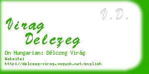 virag delczeg business card